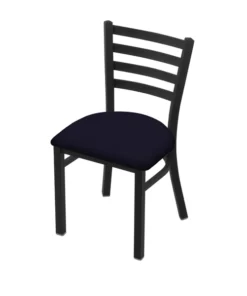 Holland Bar Stool Co. 400 Jackie 18" Chair with Black Wrinkle Finish and Canter Twilight Seat