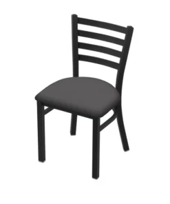 Holland Bar Stool Co. 400 Jackie 18" Chair with Black Wrinkle Finish and Canter Storm Seat