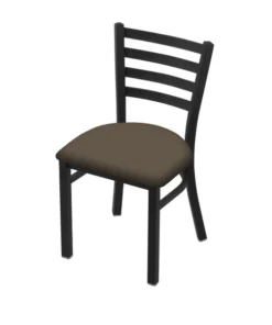 Holland Bar Stool Co. 400 Jackie 18" Chair with Black Wrinkle Finish and Canter Earth Seat