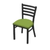 Holland Bar Stool Co. 400 Jackie 18" Chair with Black Wrinkle Finish and Canter Kiwi Green Seat