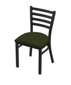 Holland Bar Stool Co. 400 Jackie 18" Chair with Black Wrinkle Finish and Canter Pine Seat