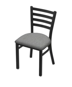 Holland Bar Stool Co. 400 Jackie 18" Chair with Black Wrinkle Finish and Graph Alpine Seat