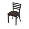 Holland Bar Stool Co. 400 Jackie 18" Chair with Black Wrinkle Finish and Rein Coffee Seat