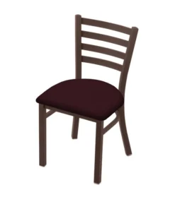 Holland Bar Stool Co. 400 Jackie 18" Chair with Bronze Finish and Canter Bordeaux Seat