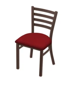 Holland Bar Stool Co. 400 Jackie 18" Chair with Bronze Finish and Graph Ruby Seat