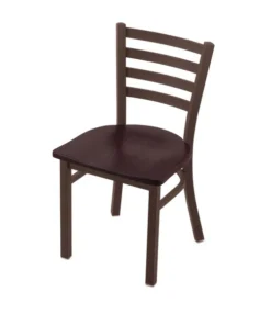 Holland Bar Stool Co. 400 Jackie 18" Chair with Bronze Finish and Dark Cherry Oak Seat