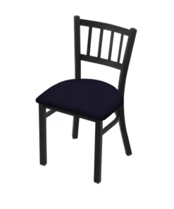 Holland Bar Stool Co. 610 Contessa 18" Chair with Black Wrinkle Finish and Canter Twilight Seat