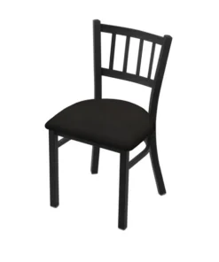 Holland Bar Stool Co. 610 Contessa 18" Chair with Black Wrinkle Finish and Canter Espresso Seat