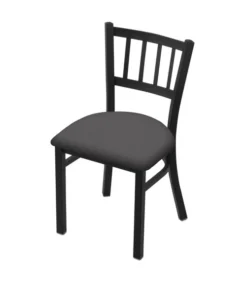 Holland Bar Stool Co. 610 Contessa 18" Chair with Black Wrinkle Finish and Canter Storm Seat