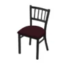 Holland Bar Stool Co. 610 Contessa 18" Chair with Black Wrinkle Finish and Canter Bordeaux Seat