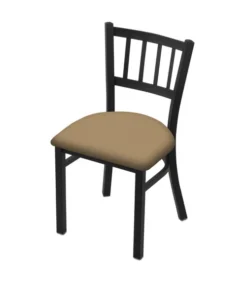 Holland Bar Stool Co. 610 Contessa 18" Chair with Black Wrinkle Finish and Canter Sand Seat
