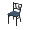 Holland Bar Stool Co. 610 Contessa 18" Chair with Black Wrinkle Finish and Rein Bay Seat