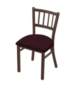 Holland Bar Stool Co. 610 Contessa 18" Chair with Bronze Finish and Canter Bordeaux Seat