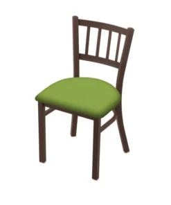 Holland Bar Stool Co. 610 Contessa 18" Chair with Bronze Finish and Canter Kiwi Green Seat