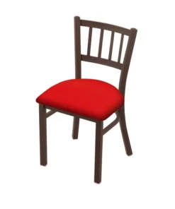 Holland Bar Stool Co. 610 Contessa 18" Chair with Bronze Finish and Canter Red Seat
