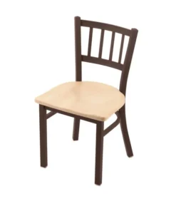 Holland Bar Stool Co. 610 Contessa 18" Chair with Bronze Finish and Natural Maple Seat