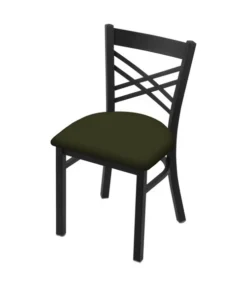 Holland Bar Stool Co. 620 Catalina 18" Chair with Black Wrinkle Finish and Canter Pine Seat