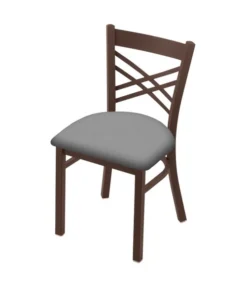 Holland Bar Stool Co. 620 Catalina 18" Chair with Bronze Finish and Canter Folkstone Grey Seat