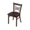 Holland Bar Stool Co. 620 Catalina 18" Chair with Bronze Finish and Dark Cherry Oak Seat