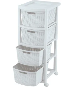 Rimax Four Drawer Rolling Cart