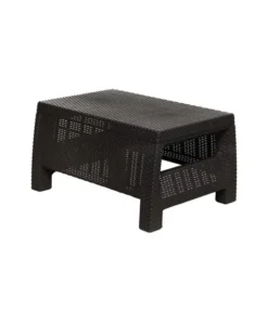 Plasticos Mq Coffee Table 30.3 in. W x 22.4 in. D x 15.5 in. H in Espresso