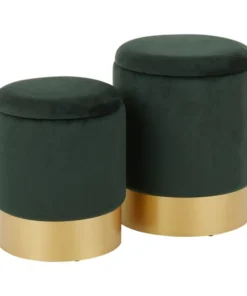 Lumisource Marla Nesting Ottoman Set