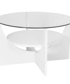 Lumisource U Shaped Coffee Table in White