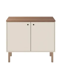 Manhattan Comfort Windsor 35.43 Accent Cabinet, Off White and Nature