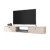 Manhattan Comfort Liberty 62.99 Floating Entertainment Center, Off White