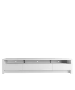 Manhattan Comfort Sylvan 85.43" TV Stand with 3-Drawers in White