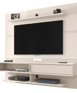 Manhattan Comfort Astor 70.86 Floating Entertainment Center, Off White