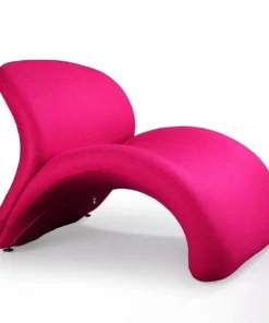 Manhattan Comfort Rosebud Accent Chair in Fuchsia