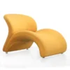 Manhattan Comfort Rosebud Accent Chair in Yellow