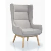 Manhattan Comfort Sampson Accent Chair in Wheat and Natural