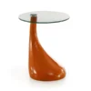 Manhattan Comfort Lava Accent Table in Orange