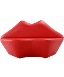 Manhattan Comfort Kiss Loveseat in Red