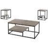 Monarch Specialties Dining Table - 36"X 48" / Grey Reclaimed Wood-Look/ Black