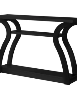 Monarch Specialties ACCENT TABLE - 47"L / BLACK HALL CONSOLE