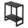 Monarch Specialties ACCENT TABLE - BLACK RECLAIMED WOOD-LOOK / BLACK METAL