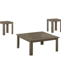 Monarch Specialties 35.75 W, 15 H, Particle Board, Laminate Top, Dark Taupe