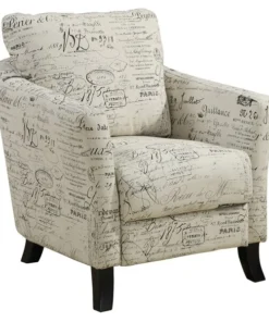 Monarch Specialties Accent Chair, Vintage French Fabric