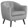 Monarch Specialties Accent Chair, Grey Mosaic Velvet