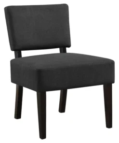 Monarch Specialties Accent Chair, Dark Grey Fabric