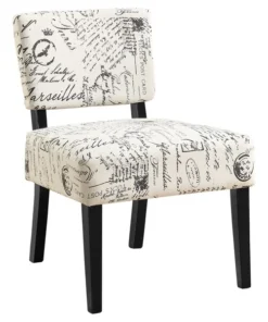 Monarch Specialties Accent Chair, Vintage French Fabric