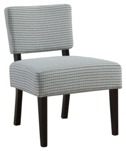 Monarch Specialties Accent Chair, Light Blue, Grey Abstract Dot Fabric