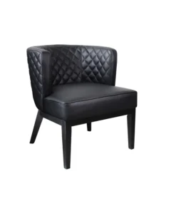 Boss Ava Quilted Guest, Accent or Dining chair, Black