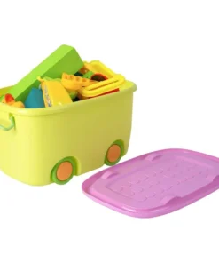 Basicwise Toy storage box small Yellow