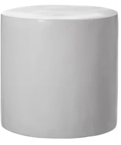 Uniquewise Decorative Modern Fiberglass Pillar Column Flower Stand Cylinder Shape Pedestal, 16 inch