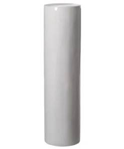 Uniquewise Decorative Modern Fiberglass Pillar Column Flower Stand Cylinder Shape Pedestal, 51 inch