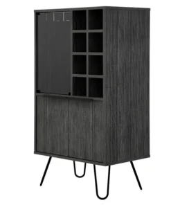 Sego Lily Aster Bar Cabinet in Smokey Oak